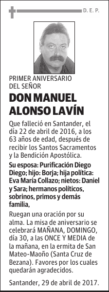 MANUEL ALONSO LAVIN