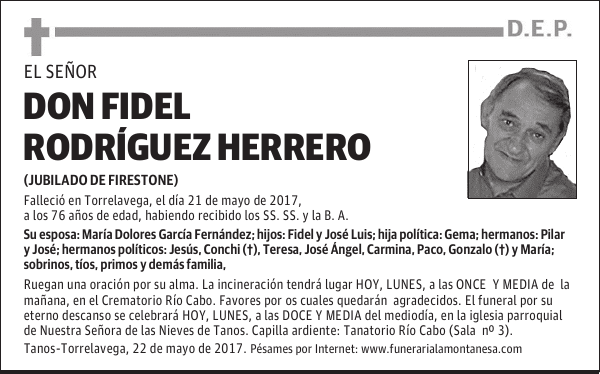DON FIDEL RODRÍGUEZ HERRERO