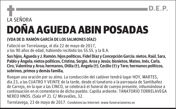 DOÑA AGUEDA ABIN POSADAS