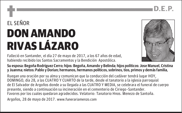 Don Amando Rivas Lázaro