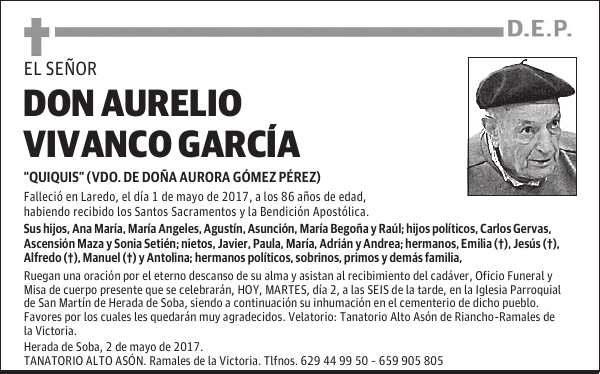 D. AURELIO VIVANCO GARCÍA