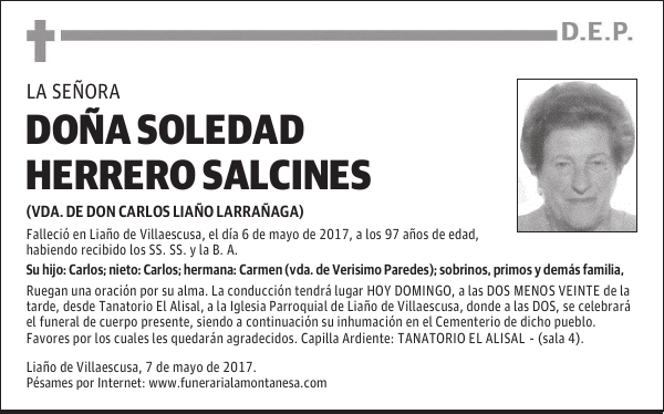 DOÑA SOLEDAD HERRERO SALCINES