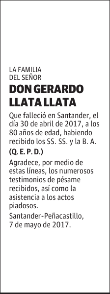 GERARDO LLATA LLATA