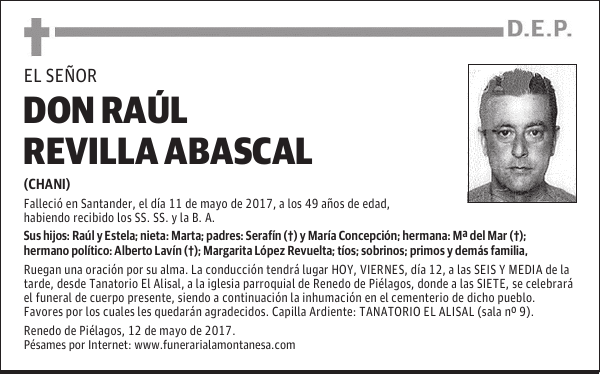 DON RAÚL REVILLA ABASCAL