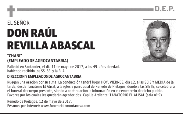 DON RAÚL REVILLA ABASCAL