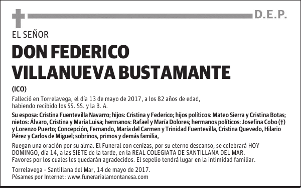 DON FEDERICO VILLANUEVA BUSTAMANTE