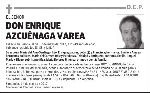 DON ENRIQUE AZCUÉNAGA VAREA