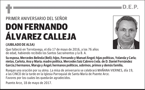 DON FERNANDO ÁLVAREZ CALLEJA