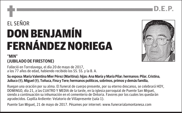DON BENJAMÍN FERNÁNDEZ NORIEGA