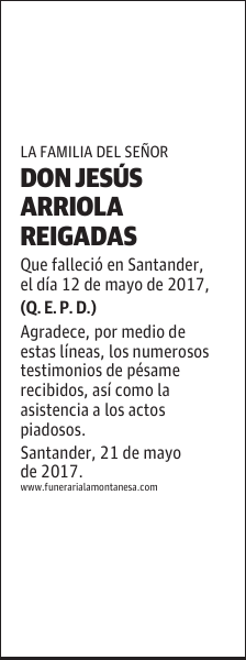DON JESÚS ARROLA REIGADAS