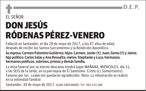 DON JESÚS RODENAS PEREZ-VENERO