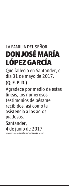 DON JOSÉ MARÍA LÓPEZ GARCÍA