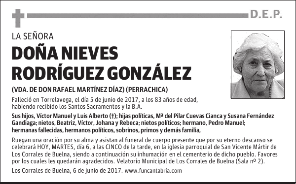 Doña Nieves Rodríguez González