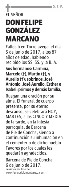 DON FELIPE GONZALEZ MARCANO