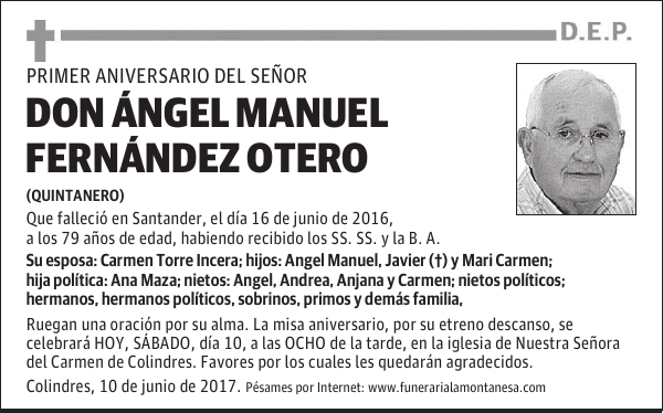 DON ANGEL MANUEL FERNANDEZ OTERO
