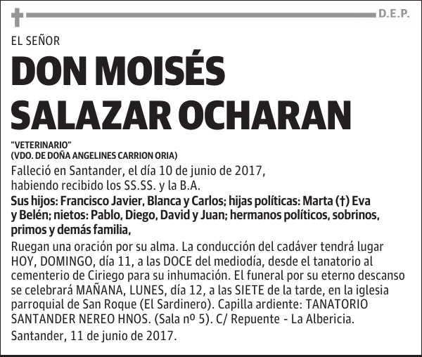 DON MOISES SALAZAR OCHARAN