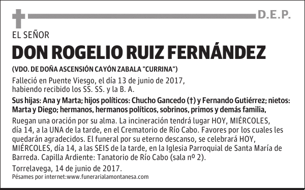 DON ROGELIO RUIZ FERNÁNDEZ