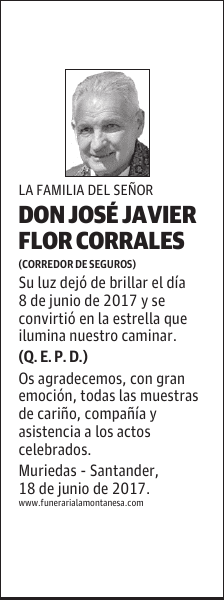 DON JOSÉ JAVIER FLOR CORRALES