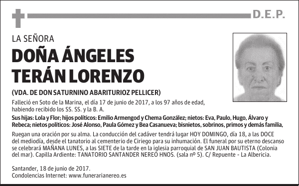 DOÑA ÁNGELES TERÁN LORENZO