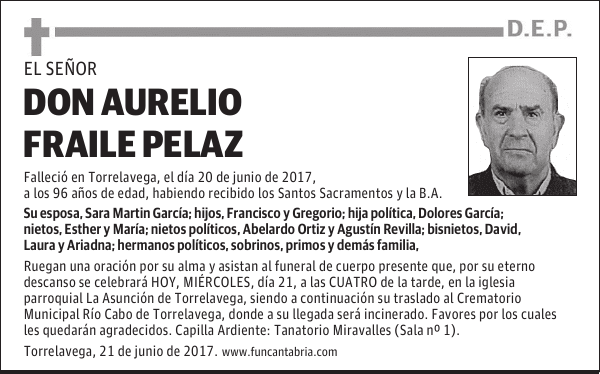 Don Aurelio Fraile Pelaz