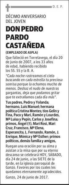 DON PEDRO PARDO CASTAÑEDA