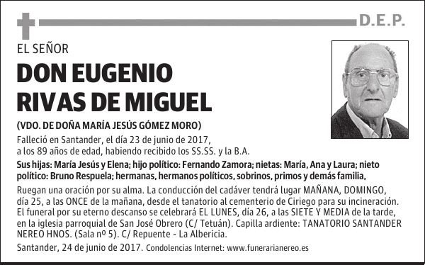 DON EUGENIO RIVAS DE MIGUEL