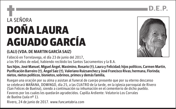 Doña Laura Aguado García