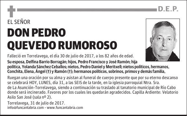 Don Pedro Quevedo Rumoroso