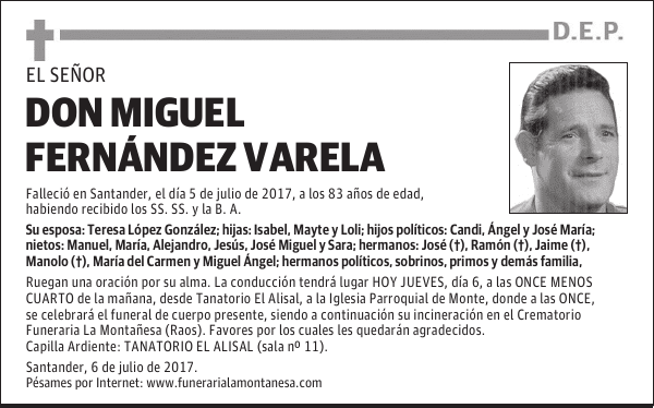 DON MIGUEL FERNÁNDEZ VARELA