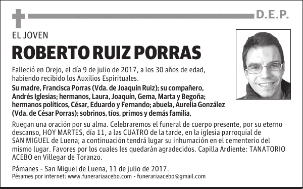 ROBERTO RUIZ PORRAS