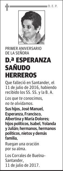 ESPERANZA SAÑUDO HERREROS