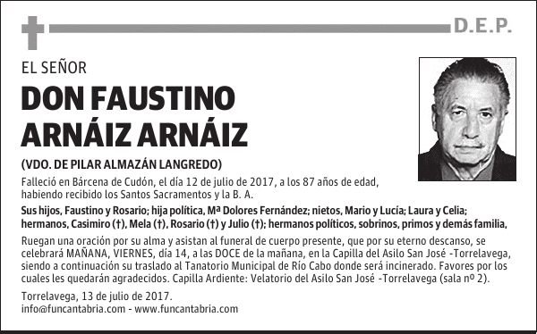 Don Faustino Arnáiz Arnáiz