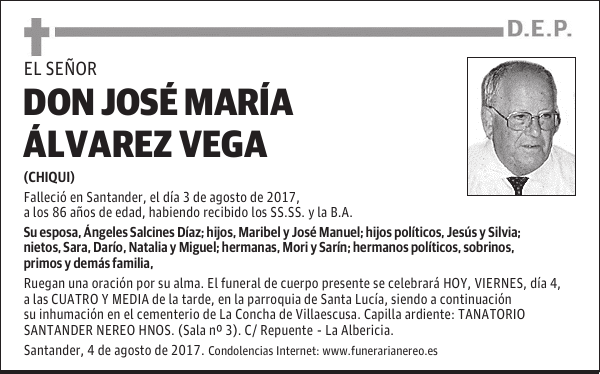 DON JOSE MARIA ALVAREZ VEGA