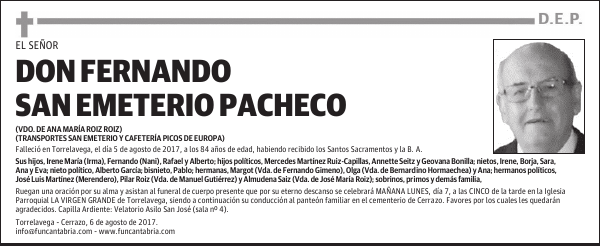 DON FERNANDO SAN EMETERIO PACHECO