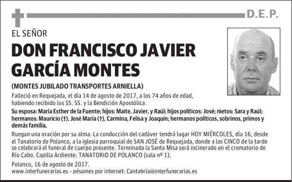 DON FRANCISCO JAVIER GARCÍA MONTES