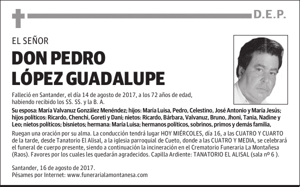 DON PEDRO LÓPEZ GUADALUPE