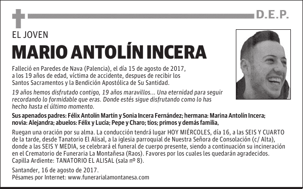 MARIO ANTOLÍN INCERA