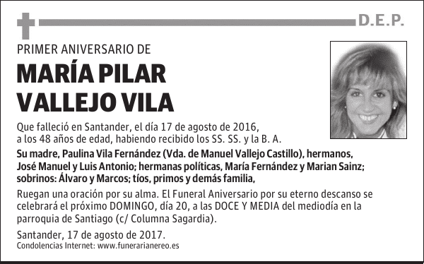 MARÍA PILAR VALLEJO VILA