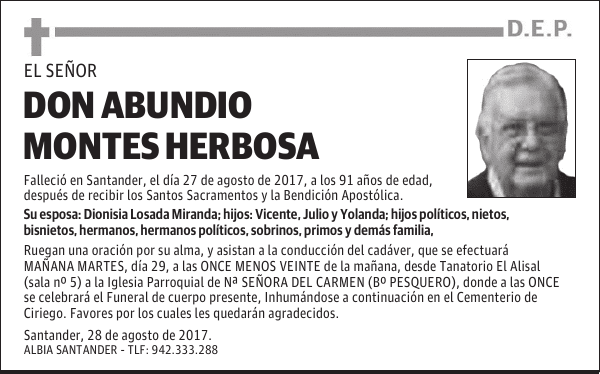 DON ABUNDIO MONTES HERBOSA