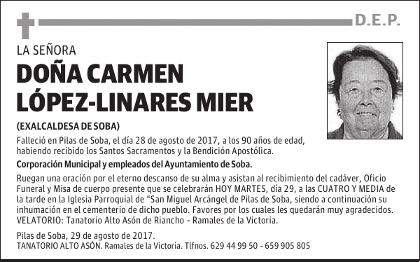 DOÑA CARMEN LÓPEZ-LINARES MIER