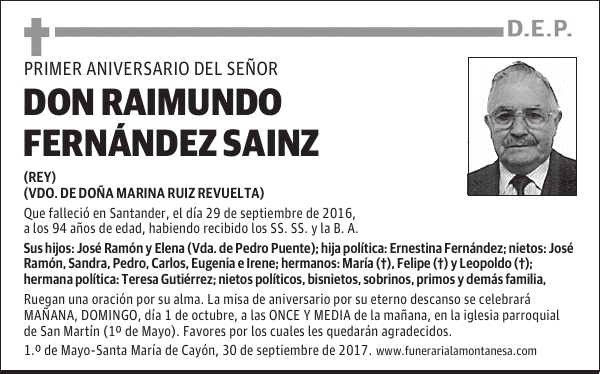 Don Raimundo Fernández Sainz