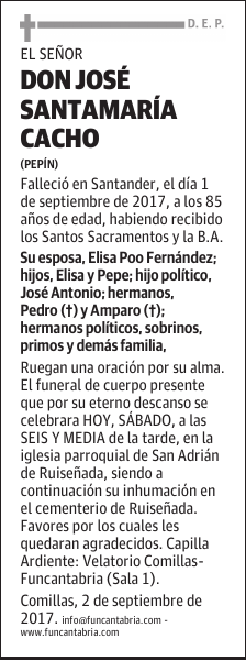 Don José Santamaría Cacho