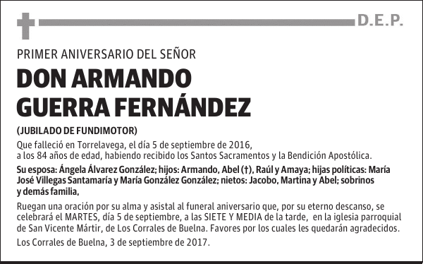 DON ARMANDO GUERRA FERNÁNDEZ