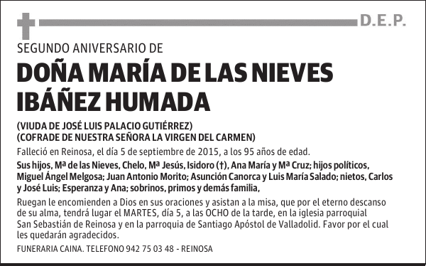 Da Ma de las Nieves Ibáñez Humada