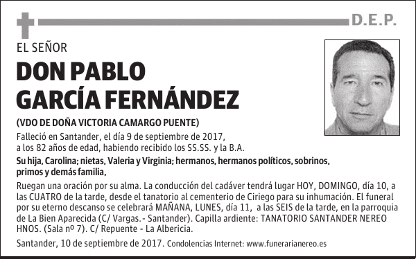DON PABLO GARCIA FERNANDEZ