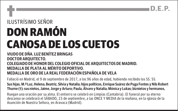 RAMON CANOSA DE LOS CUETOS