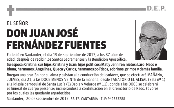 DON JUAN JOSÉ FERNANDEZ FUENTES