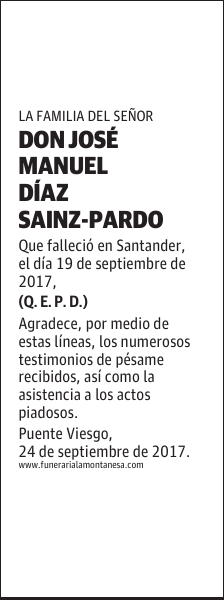 DON JOSÉ MANUEL DÍAZ SAINZ-PARDO