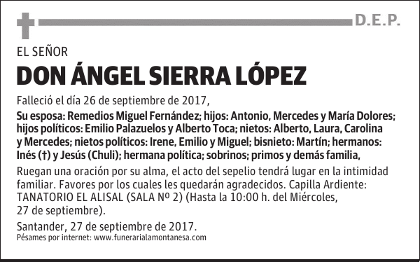DON ÁNGEL SIERRA LÓPEZ