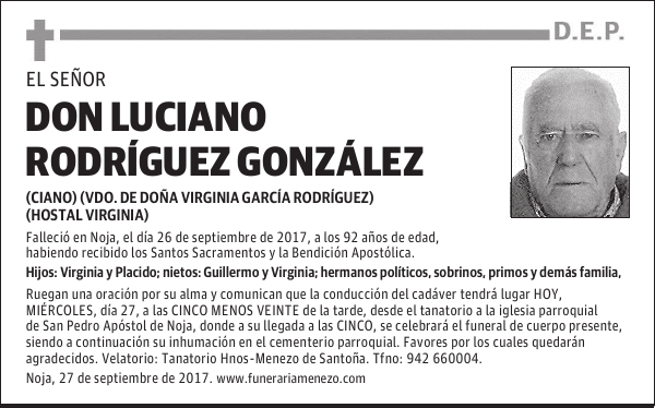 Don Luciano Rodríguez Conzález